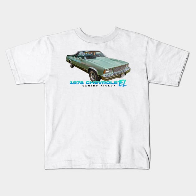 1978 Chevrolet El Camino Pickup Kids T-Shirt by Gestalt Imagery